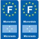 66 Cerdagne ville sticker autocollant plaque immatriculation auto