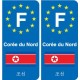 F Europe North Korea North Korea sticker plate