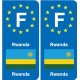 F Europe Rwanda sticker plate