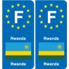 F Europe Rwanda sticker plate
