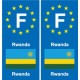 F Europe Rwanda sticker plate