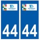 44 Saint-Nazaire logo autocollant plaque stickers ville