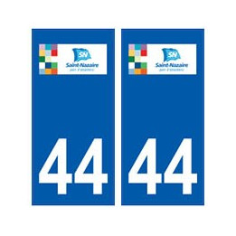 44 Saint-Nazaire logo autocollant plaque stickers ville