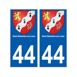 44 Saint-Sébastien-sur-Loire blason autocollant plaque stickers ville
