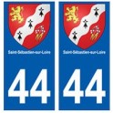 44 Saint-Sébastien-sur-Loire blason autocollant plaque stickers ville