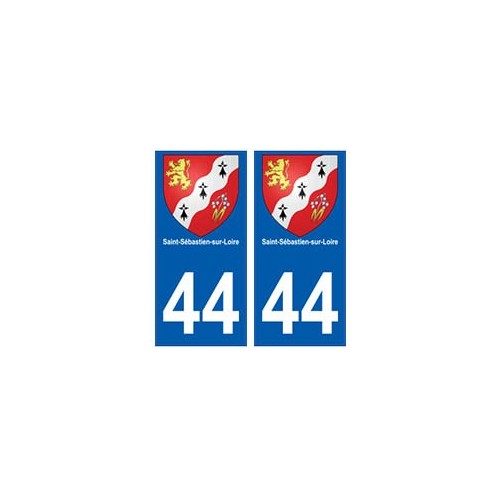 44 Saint-Sébastien-sur-Loire blason autocollant plaque stickers ville