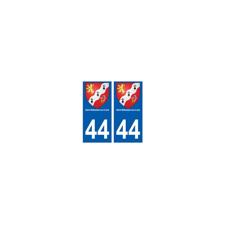 44 Saint-Sébastien-sur-Loire blason autocollant plaque stickers ville