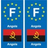 F Europe Angola autocollant plaque 2