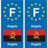 F Europe Angola autocollant plaque