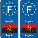 F Europe Angola autocollant plaque