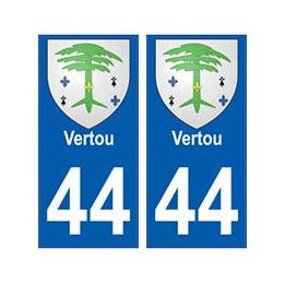 44 Vertou blason autocollant plaque stickers ville