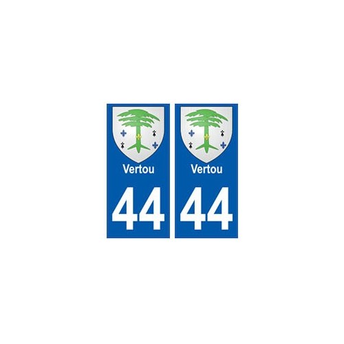 44 Vertou blason autocollant plaque stickers ville