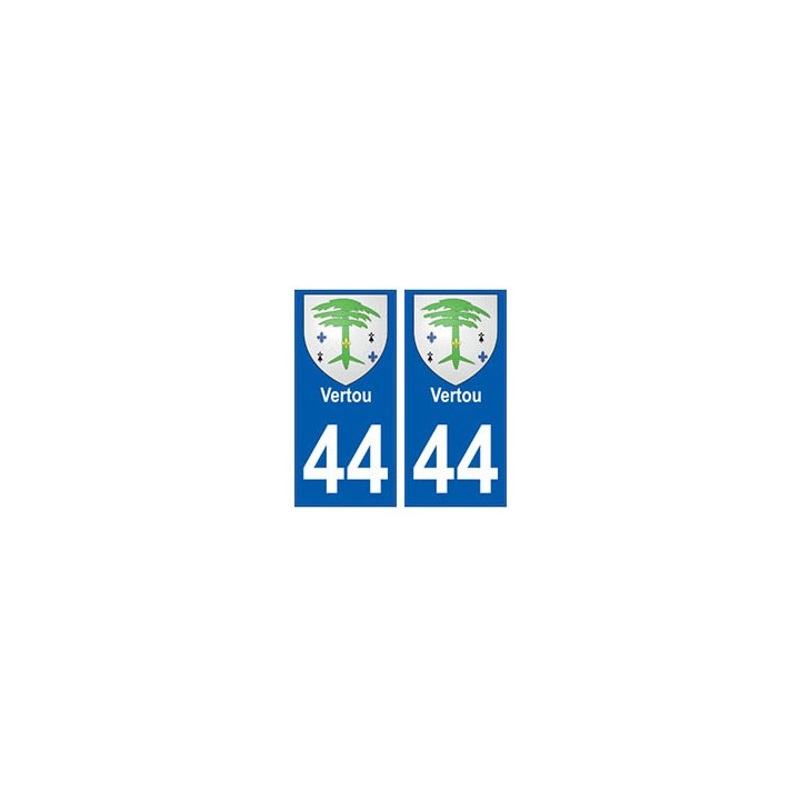 44 Vertou blason autocollant plaque stickers ville