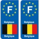 F Europa Bélgica Bélgica placa etiqueta