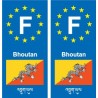 F Europa bhutan Bhutan adesivo piastra