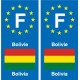 F Europe Bolivia Bolivia sticker plate