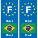 F Europa Brasile adesivo piastra