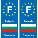 F Europa Bulgaria Bulgaria adesivo piastra