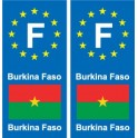 F Europa Burkina Faso adesivo piastra