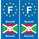 F Europa Burundi aufkleber platte
