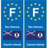 F Europe Cayman Islands Cayman Islands sticker plate