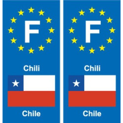 F Europe Angola autocollant plaque