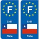 F Europe Angola autocollant plaque