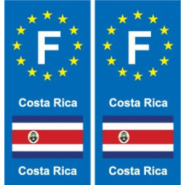 F Europe Costa Ricaautocollant plaque