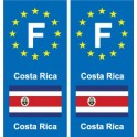 F Europa Costa Ricaautocollant placa