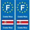 F Europe Costa Ricaautocollant plaque