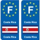 F Europa Costa Ricaautocollant piastra