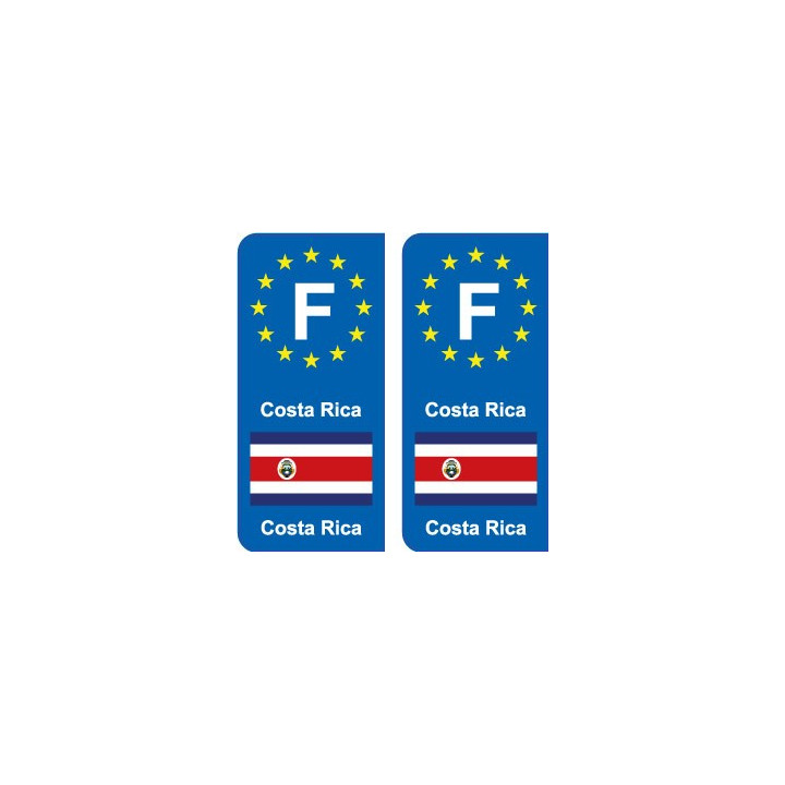 F Europe Costa Ricaautocollant plaque