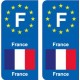 F Europe France autocollant plaque