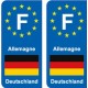 F Europe Allemagne Germany autocollant plaque
