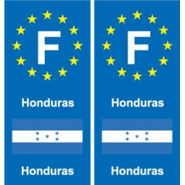 F Europe Honduras autocollant plaque