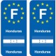 F Europe Honduras autocollant plaque