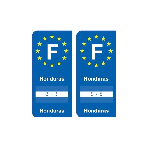 F Europe Honduras autocollant plaque