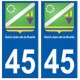 45 Saint-Jean-de-la-Ruelle blason autocollant plaque stickers ville