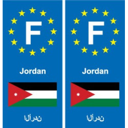 F Europe Jordan autocollant plaque