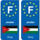 F Europe Jordan autocollant plaque