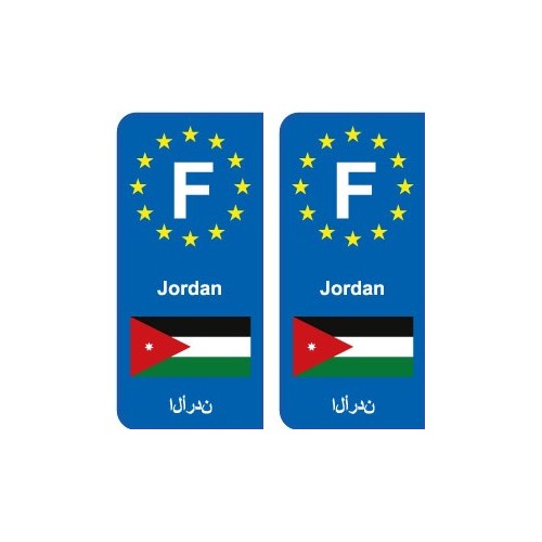 F Europe Jordan autocollant plaque