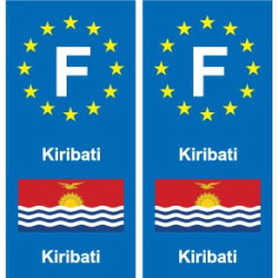 F Europe Kiribati autocollant plaque