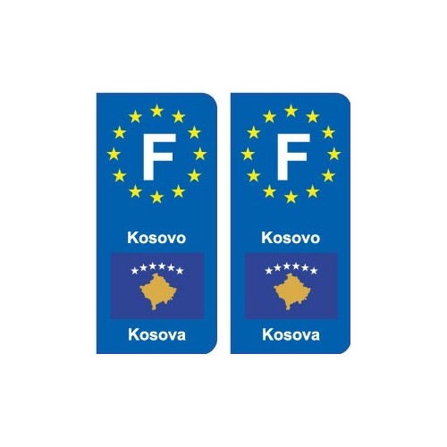 F Europa Kiribati aufkleber platte