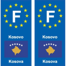 F Europa Kiribati placa etiqueta