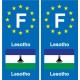 F Europe Lesotho autocollant plaque