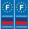 F Europe Liechtenstein  autocollant plaque