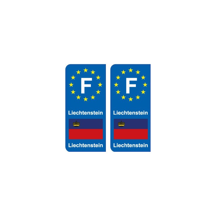 F Europe Liechtenstein  autocollant plaque