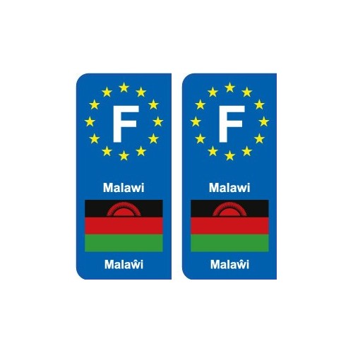 F Malawi Angola autocollant plaque
