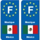 F Europe Angola autocollant plaque