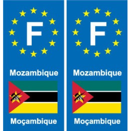 F Europe Mozambique autocollant plaque